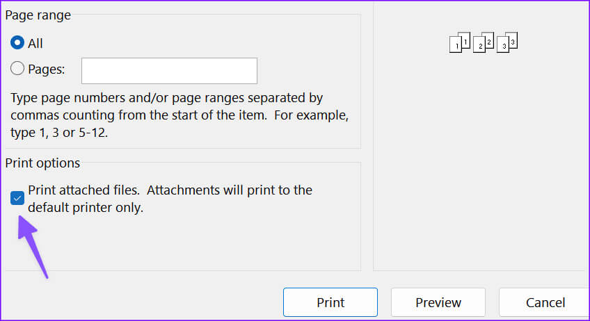 Outlook-quick-print-not-working-13 أفضل 9 طرق لإصلاح عدم عمل Outlook Quick Print على Windows 11