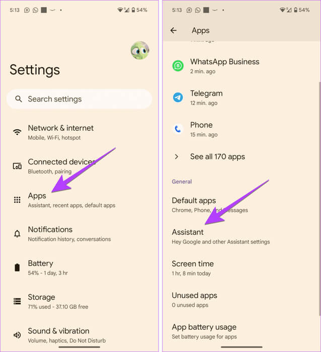 Phone-settings-open-Assistant-934x1024-1 4 طرق للرجوع إلى Google Assistant من Gemini
