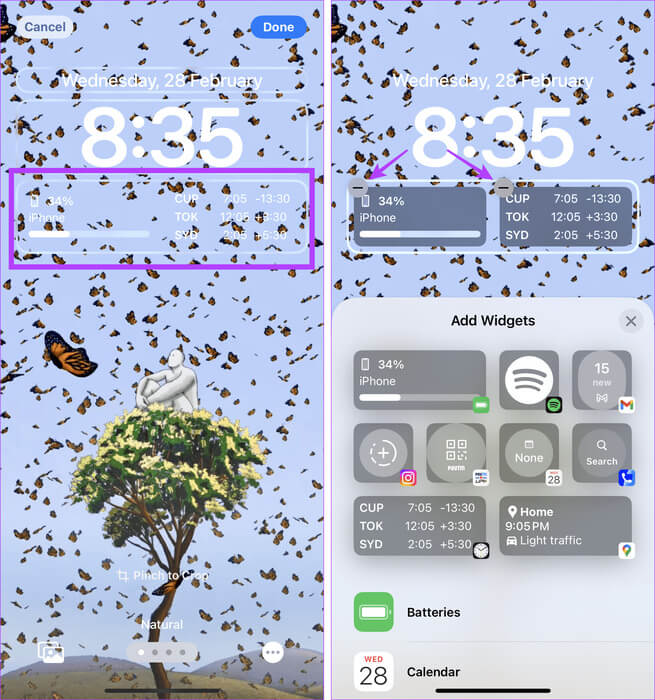 Remove-the-widgets كيفية إزالة الأدوات من شاشة قفل iPhone