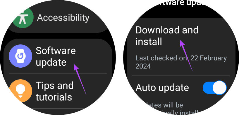 Samsung-galaxy-watch-update-software كيفية إزالة رمز PIN للأمان من Samsung Galaxy Watch