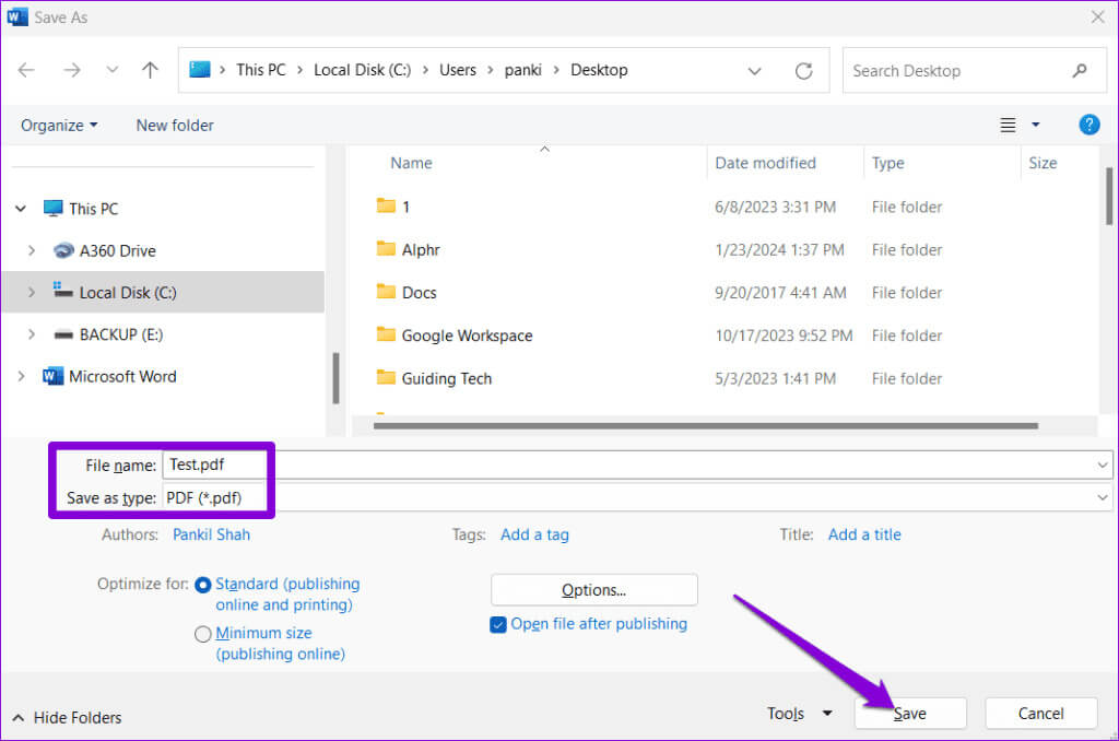 Save-Word-File-as-PDF-on-Windows-1024x678-1 كيفية حفظ مستند Word كصورة