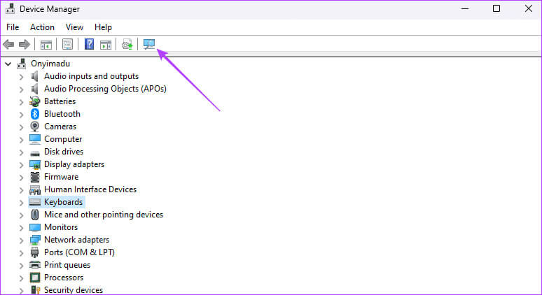 Scan-for-hardware-changes-9 أفضل 5 إصلاحات لشاشة الموت الخضراء على Windows 11