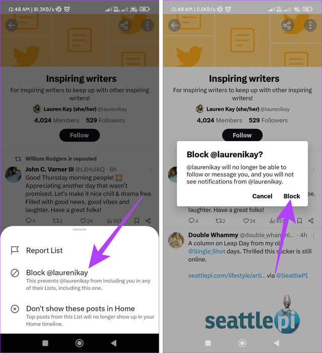 Select-Block-username-and-confirm-by-tapping-Block-in-the-pop-up كيفية حظر الردود والإشارات غير المرغوب فيها على X