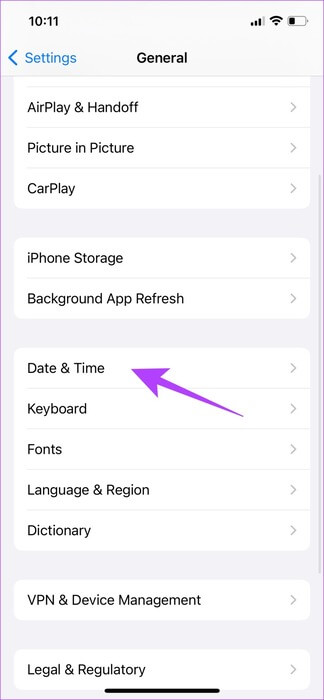 Select-Date-and-Time 5 طرق لإصلاح عدم تحديث iOS تلقائيًا بين عشية وضحاها