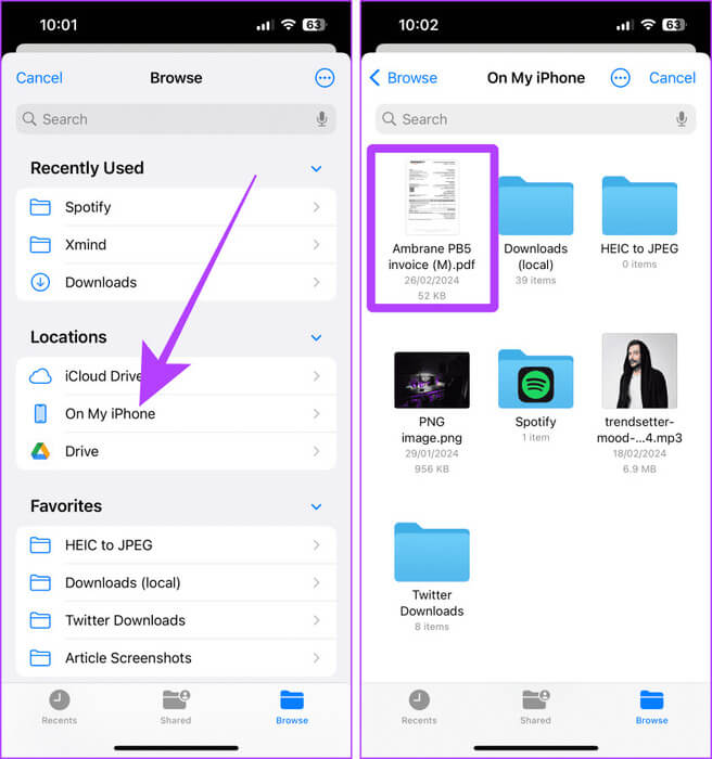 Select-File-to-Upload 5 أسهل طرق لنقل الملفات من iPhone إلى Mac