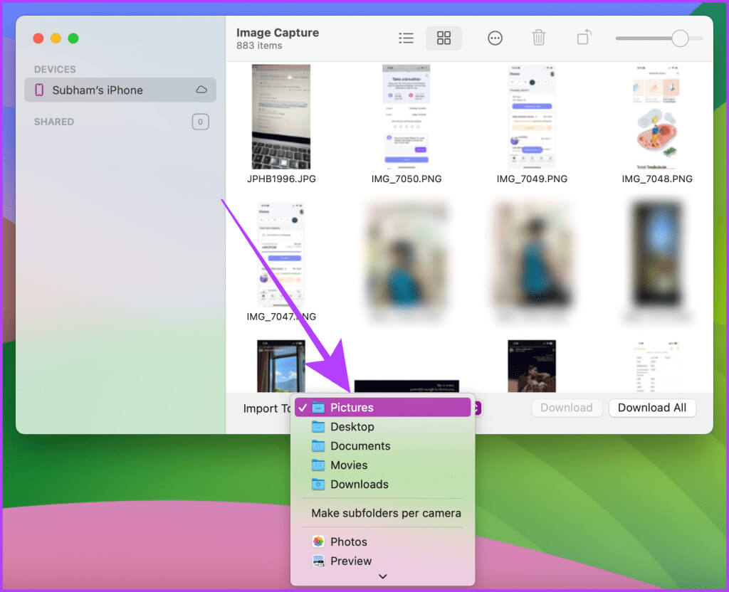 Select-a-Folder-from-the-List-1024x832-1 5 أسهل طرق لنقل الملفات من iPhone إلى Mac