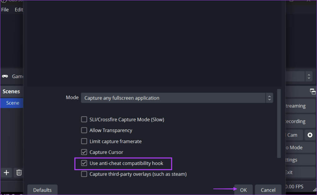 Selecting-Source-in-obs-studio-3-1024x630-1 كيفية تسجيل مقاطع فيديو عالية الجودة أثناء اللعب باستخدام OBS Studio