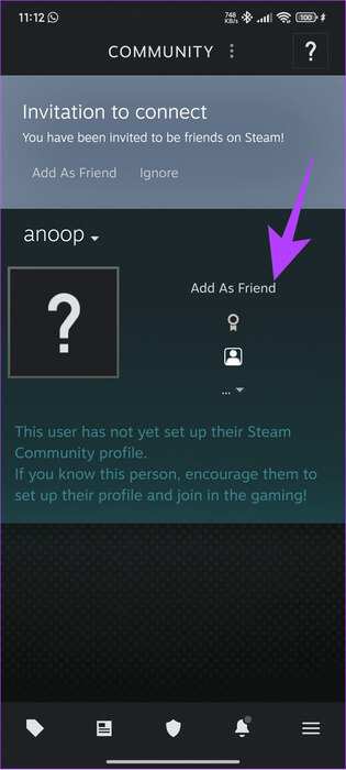 Tap-Add-as-Friend-1 كيفية إضافة أصدقاء على Steam دون الدفع