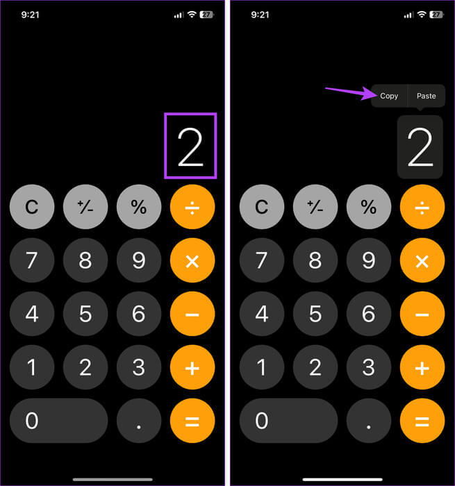 Tap-on-Copy 5 طرق لرؤية سجل الآلة الحاسبة على iPhone