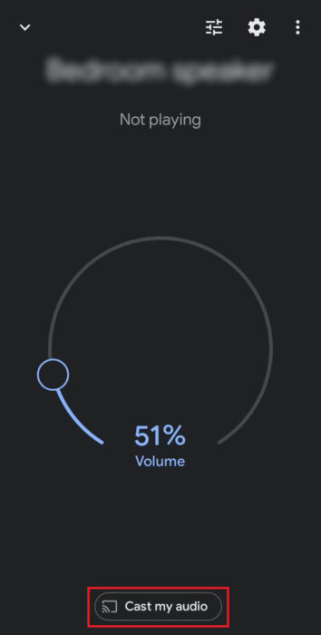 Tap-on-the-Cast-my-audio-option-e1711467399795 5 طرق لإرسال وتشغيل Audible على Google Home وAlexa