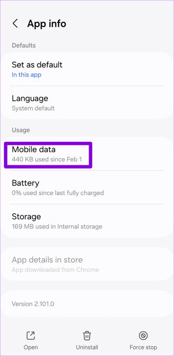 Tidal-Mobile-Data-Usage-on-Android-500x1024-1 أفضل 7 طرق لإصلاح مشكلة عدم عمل Tidal على Android وiPhone