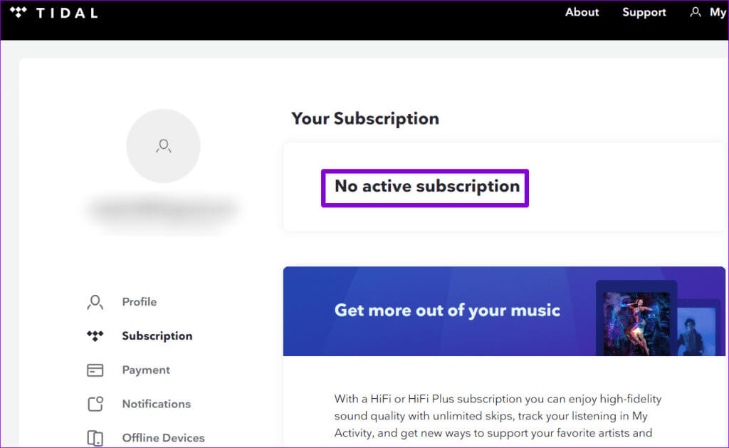 Tidal-Subscription-Status-1-1024x629-1 أفضل 7 طرق لإصلاح مشكلة عدم عمل Tidal على Android وiPhone