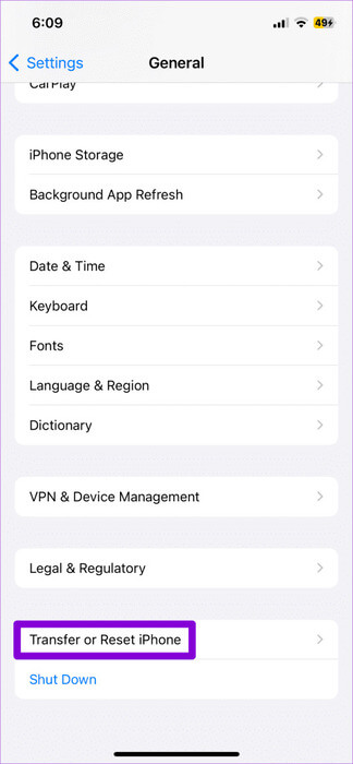 Transfer-or-Reset-iPhone-10-474x1024-1 أفضل 9 إصلاحات لخطأ "تعذر تنشيط شبكة البيانات الخلوية" على iPhone