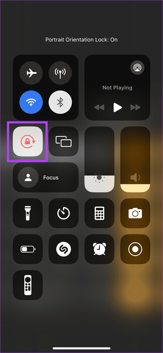 Turn-off-rotation-lock 5 طرق لرؤية سجل الآلة الحاسبة على iPhone