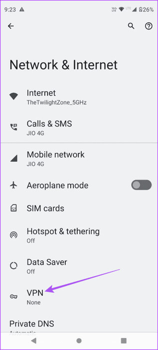 VPN-settings-android-463x1024-1 أفضل 9 إصلاحات لعدم عمل تطبيق Amazon Alexa على iPhone وAndroid