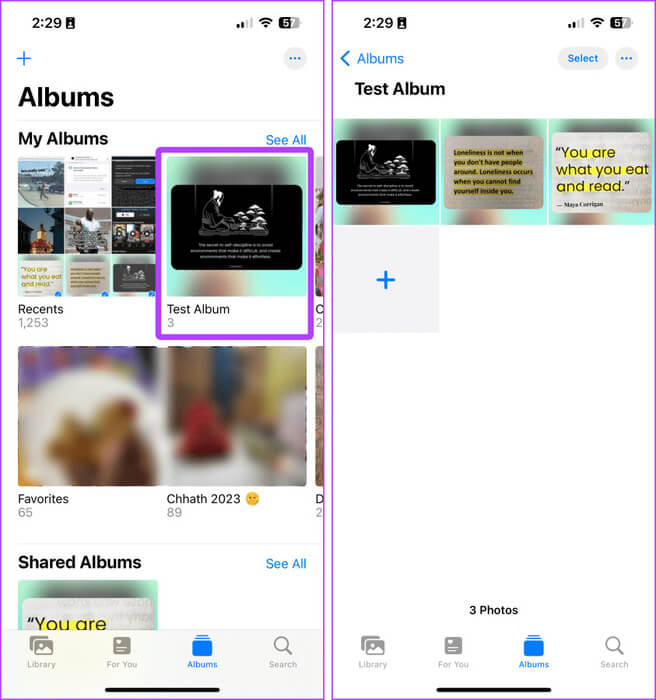 View-Albums-on-iPhone 9 طرق لتنظيم الصور على iPhone