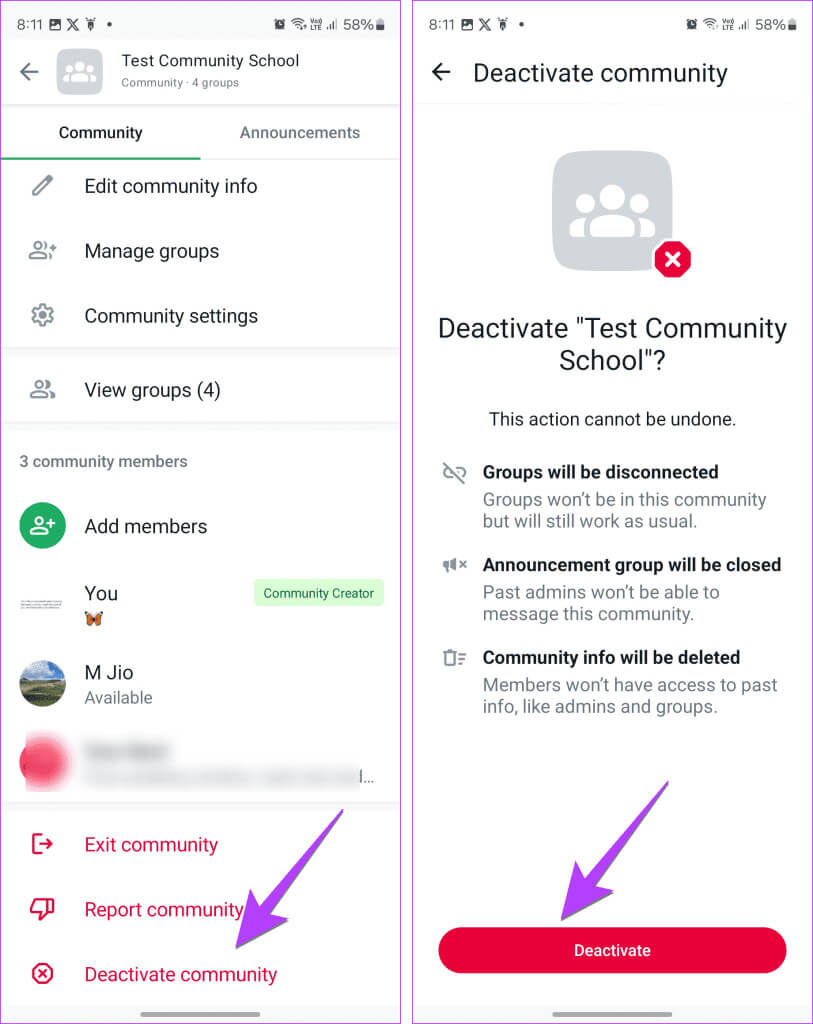 WhatsApp-Community-delete-and-deactivate-813x1024-1 كيفية حذف أو إلغاء تنشيط أو الخروج من مجتمع WhatsApp