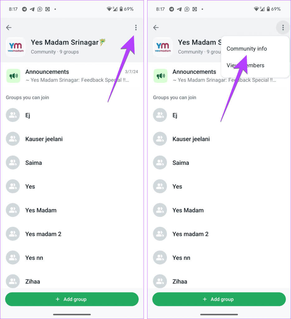 WhatsApp-community-settings-934x1024-1 كيفية حذف أو إلغاء تنشيط أو الخروج من مجتمع WhatsApp