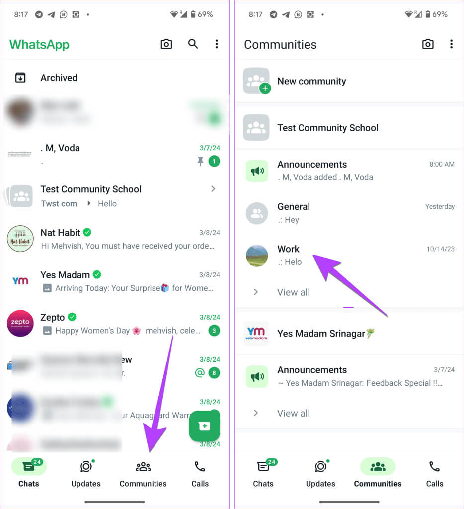 WhatsApp-group-in-a-commuity-934x1024-1 كيفية حذف أو إلغاء تنشيط أو الخروج من مجتمع WhatsApp