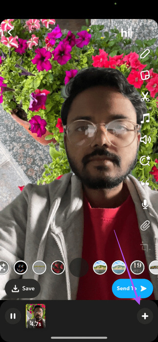 add-more-videos-green-screen-snapchat-473x1024-1 كيفية استخدام وضع المخرج على Snapchat