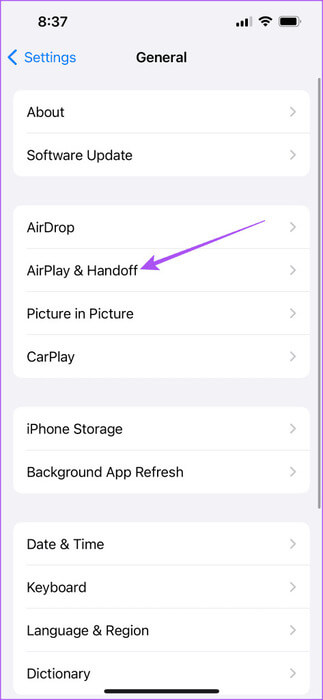airplay-and-handoff-iPhone-473x1024-1 أفضل 8 إصلاحات لعدم عمل Continuity Camera على Apple TV