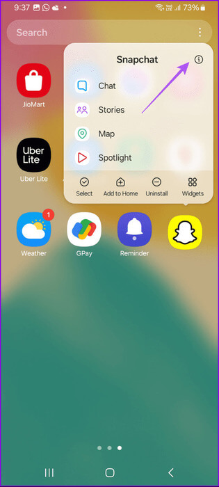 app-info-snapchat-samsung-461x1024-1 كيفية تغيير صوت الإشعارات في Snapchat
