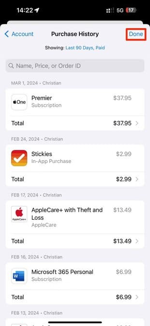 apple-ios-17-4-app-store-purchase-history iOS 17.4: كيفية استخدام جميع ميزات iPhone الجديدة
