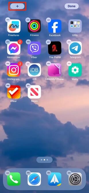 apple-ios-17-4-home-screen-icon-jiggle-mode-plus-button-highlighted iOS 17.4: كيفية استخدام جميع ميزات iPhone الجديدة
