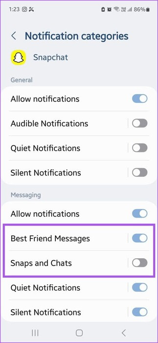 best-friend-messages-snaps-and-chats-app-info-samsung-473x1024-1 كيفية تغيير صوت الإشعارات في Snapchat