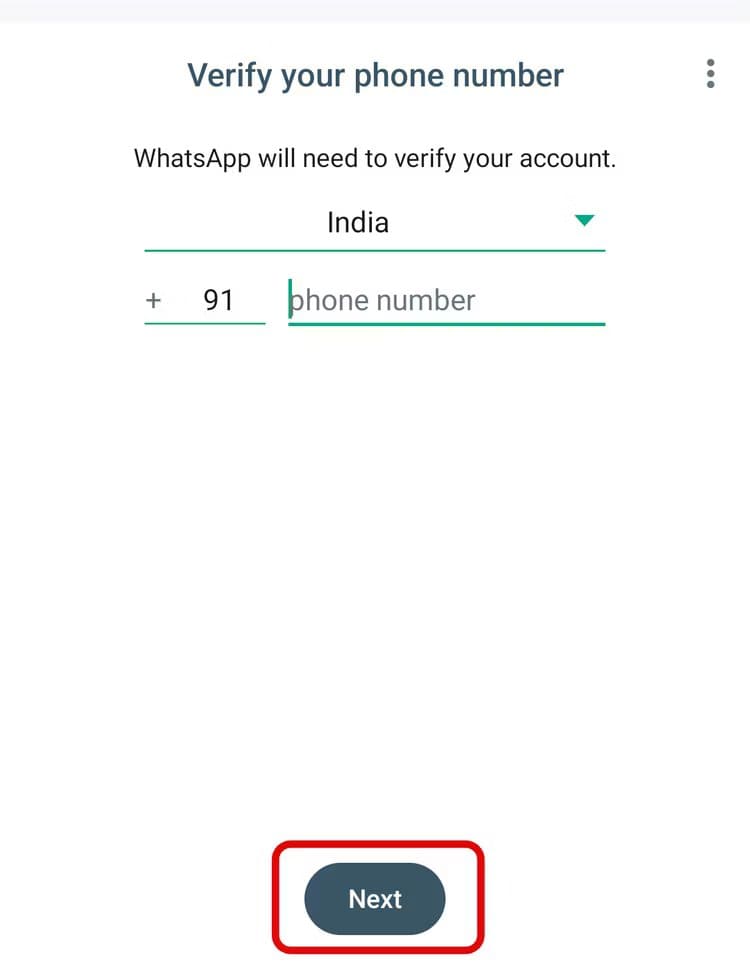 business-verify-number كيفية استخدام حسابين على WhatsApp على Android