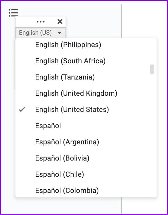 change-voice-typing-language-google-docs كيفية استخدام الكتابة الصوتية على Google Docs على الهاتف المحمول وسطح المكتب