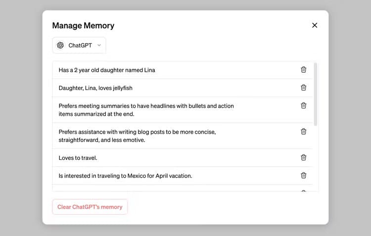 سيقوم ChatGPT بتخصيص الاستجابات باستخدام ميزة "الذاكرة" الجديدة - %categories