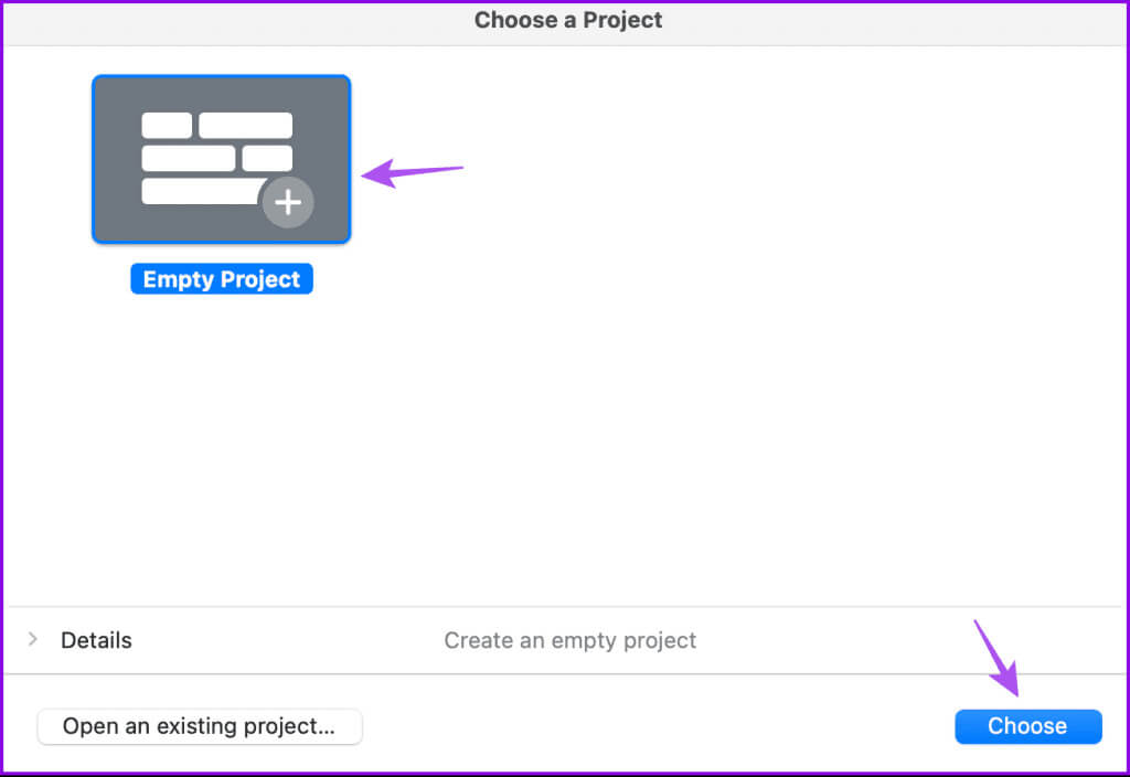 choose-empty-project-garageband-mac-1024x704-1 3 أفضل الطرق لتسجيل الصوت على Mac