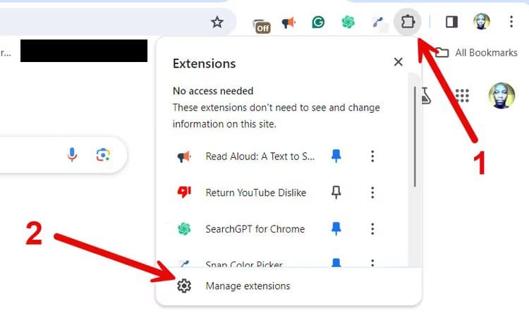 chrome-manage-extensions Google Chrome لا يحفظ كلمة المرور؟ وإليك كيفية اصلاحه