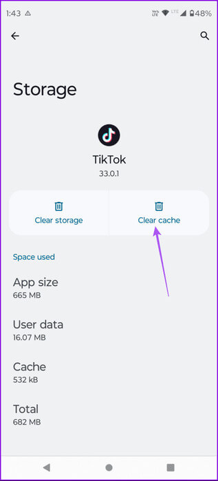 clear-cache-tiktok-463x1024-1 كيفية إصلاح صفحة متابعة TikTok التي لا تعرض منشورات جديدة