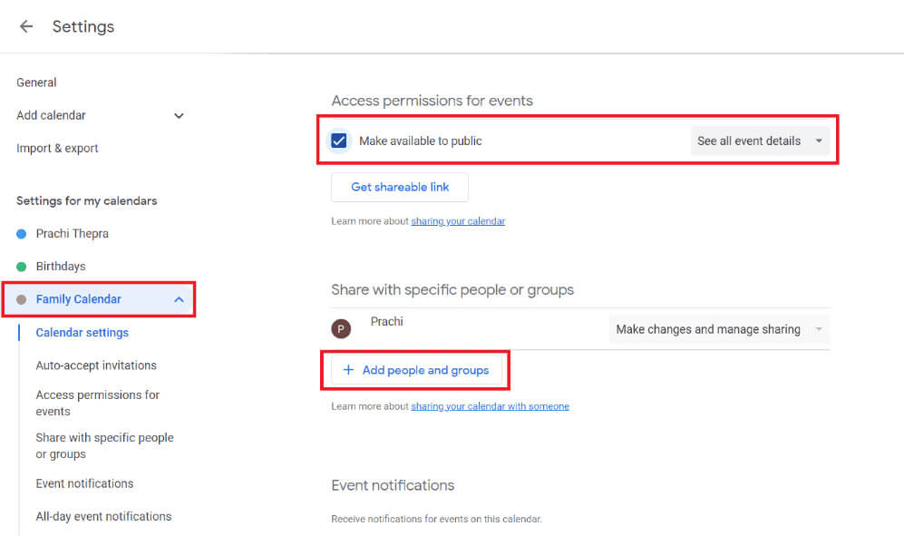 click-on-add-people-and-groups-2-1 كيفية دمج ومزامنة تقويمين من تقاويم Google من حسابات مختلفة