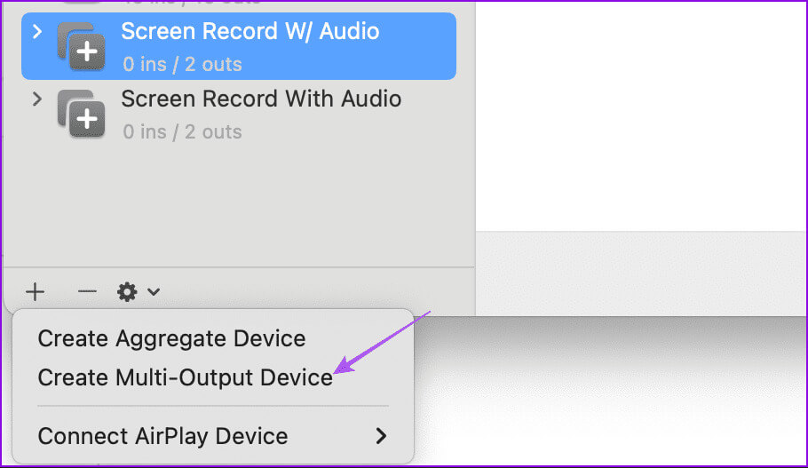 create-multi-output-device-audiomidi-mac 3 أفضل الطرق لتسجيل الصوت على Mac