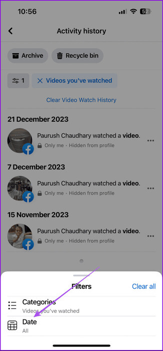 date-filters-facebook-watch-history-mobile-475x1024-1 كيفية حذف سجل مشاهدة Facebook على الهاتف المحمول وسطح المكتب