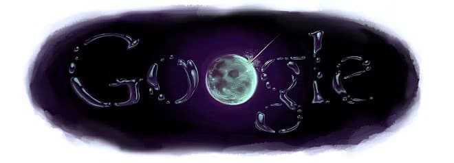 discovery-of-water-on-the-moon-2009-google-doodle 10 حقائق مذهلة عن رسومات الشعار المبتكرة على Google