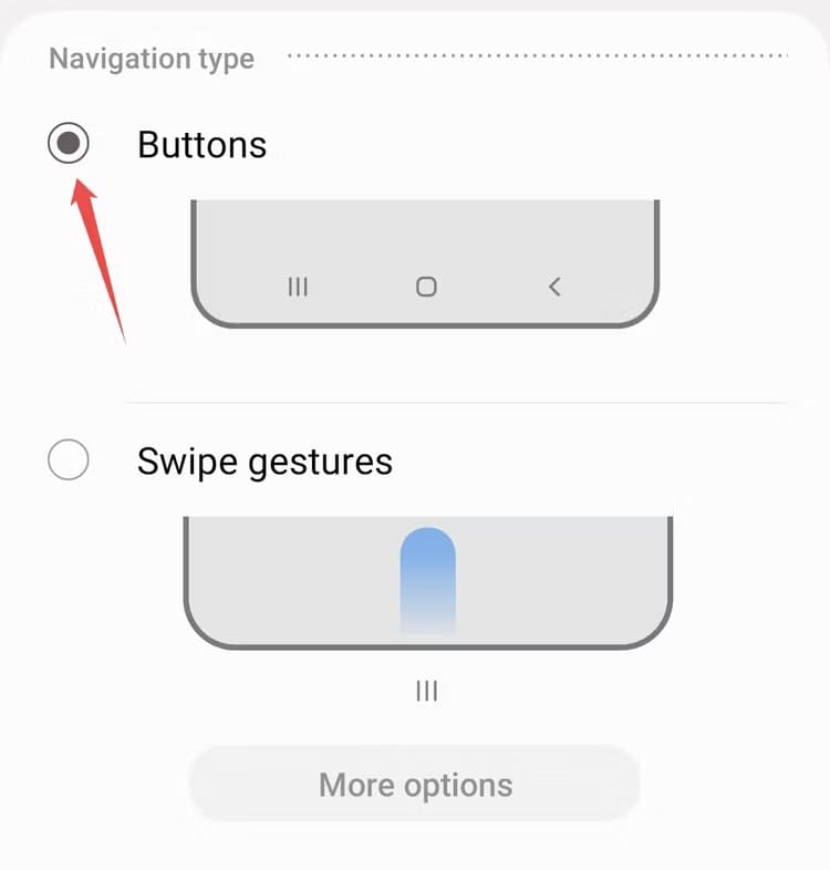 enabling-three-button-navigation-on-samsung 6 نصائح لتسهيل استخدام هاتف Android