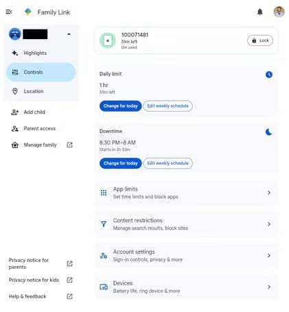 family-link-dashboard Amazon Kids أم Google Kids Space: ما هو الأفضل للكمبيوتر اللوحي الخاص بطفلك؟