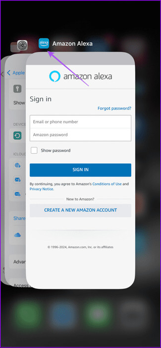 force-quit-alexa-app-iphone-475x1024-1 أفضل 9 إصلاحات لعدم عمل تطبيق Amazon Alexa على iPhone وAndroid
