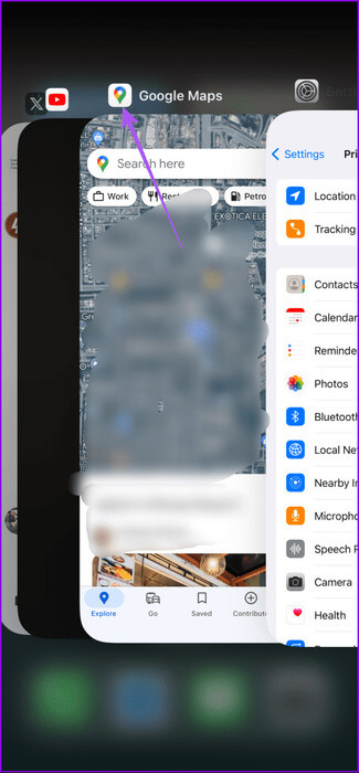 force-quit-google-maps-iphone-475x1024-1 أفضل 5 إصلاحات لعدم عمل الوضع الداكن في Google Maps