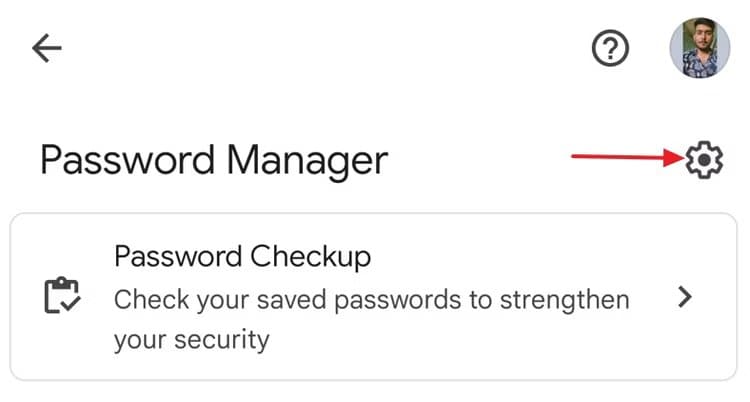 gear-icon-in-the-password-manager-window كيفية إضافة مدير كلمات المرور من Google إلى شاشتك الرئيسية بنظام Android