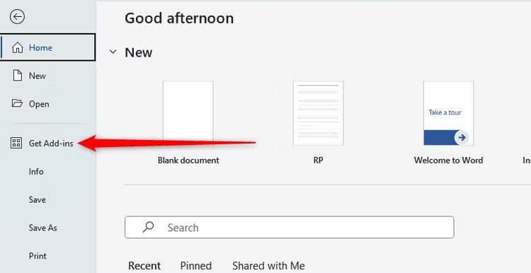 get-add-ins كيفية تثبيت واستخدام الوظائف الإضافية لـ Microsoft Office