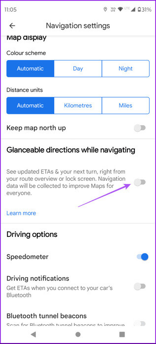 glanceable-directions-google-maps-463x1024-1 كيفية استخدام Glanceable Directions على Google Maps