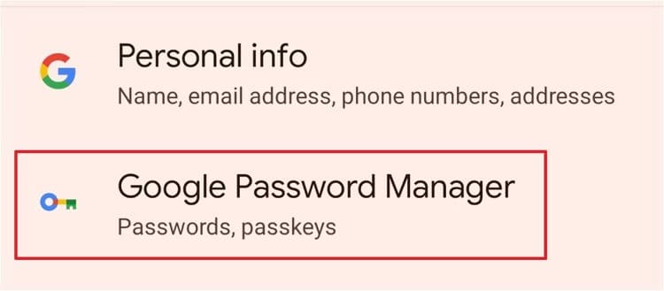 google-password-manager-option-in-the-auto-fill-service-from-google-window كيفية إضافة مدير كلمات المرور من Google إلى شاشتك الرئيسية بنظام Android