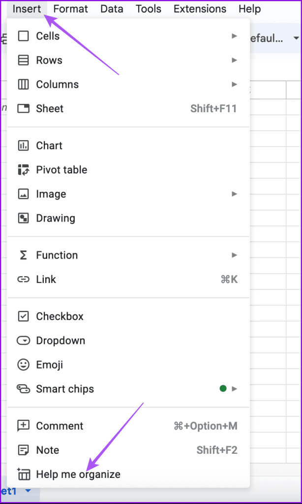 help-me-organize-google-sheets-614x1024-1 كيفية استخدام Duet AI في Google Sheets وGmail وGoogle Drive