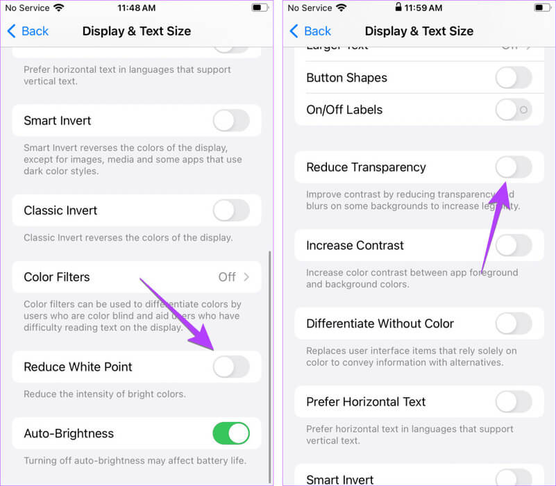 iPhone-white-tone-setting-1024x895-1 12 طريقة لإصلاح استمرار سطوع iPhone في التغير