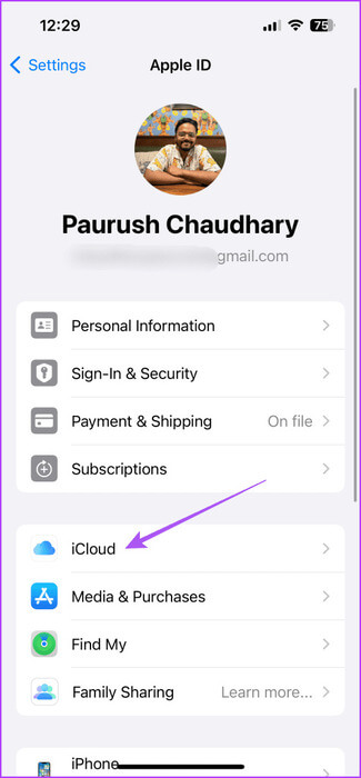 icloud-settings-iphone-2-475x1024-2 أفضل 9 إصلاحات لعدم عمل تطبيق Amazon Alexa على iPhone وAndroid